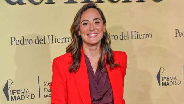 Tamara Falcó en la Pasarela Cibeles Mercedes-Benz Fashion Week Madrid 2023 con la firma Pedro del Hierro.