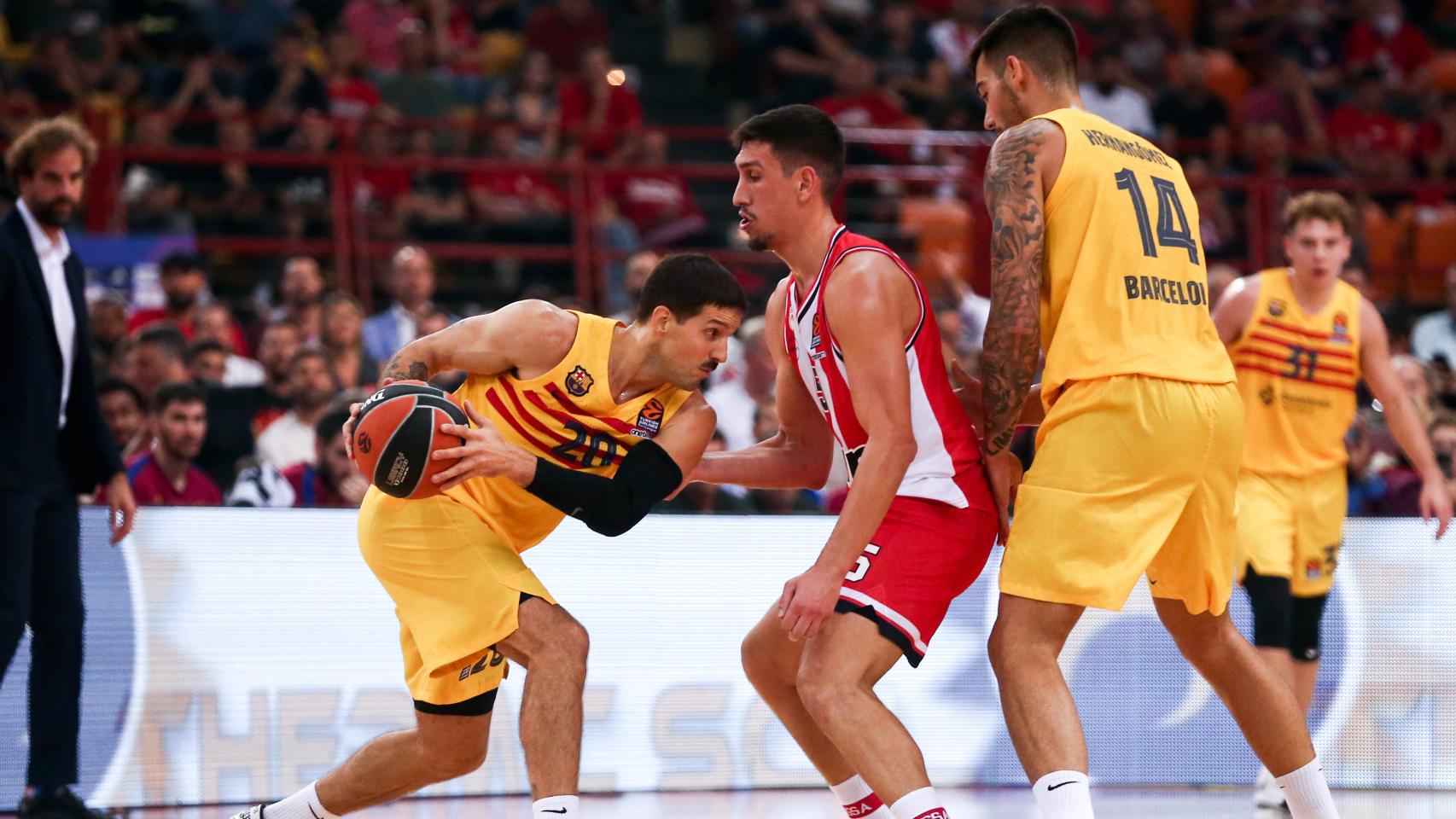 Laprovittola, durante el partido ante Olympiacos