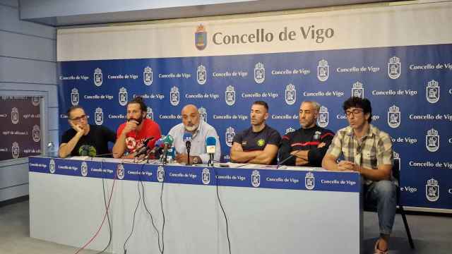 Comparecencia de bomberos en Vigo.