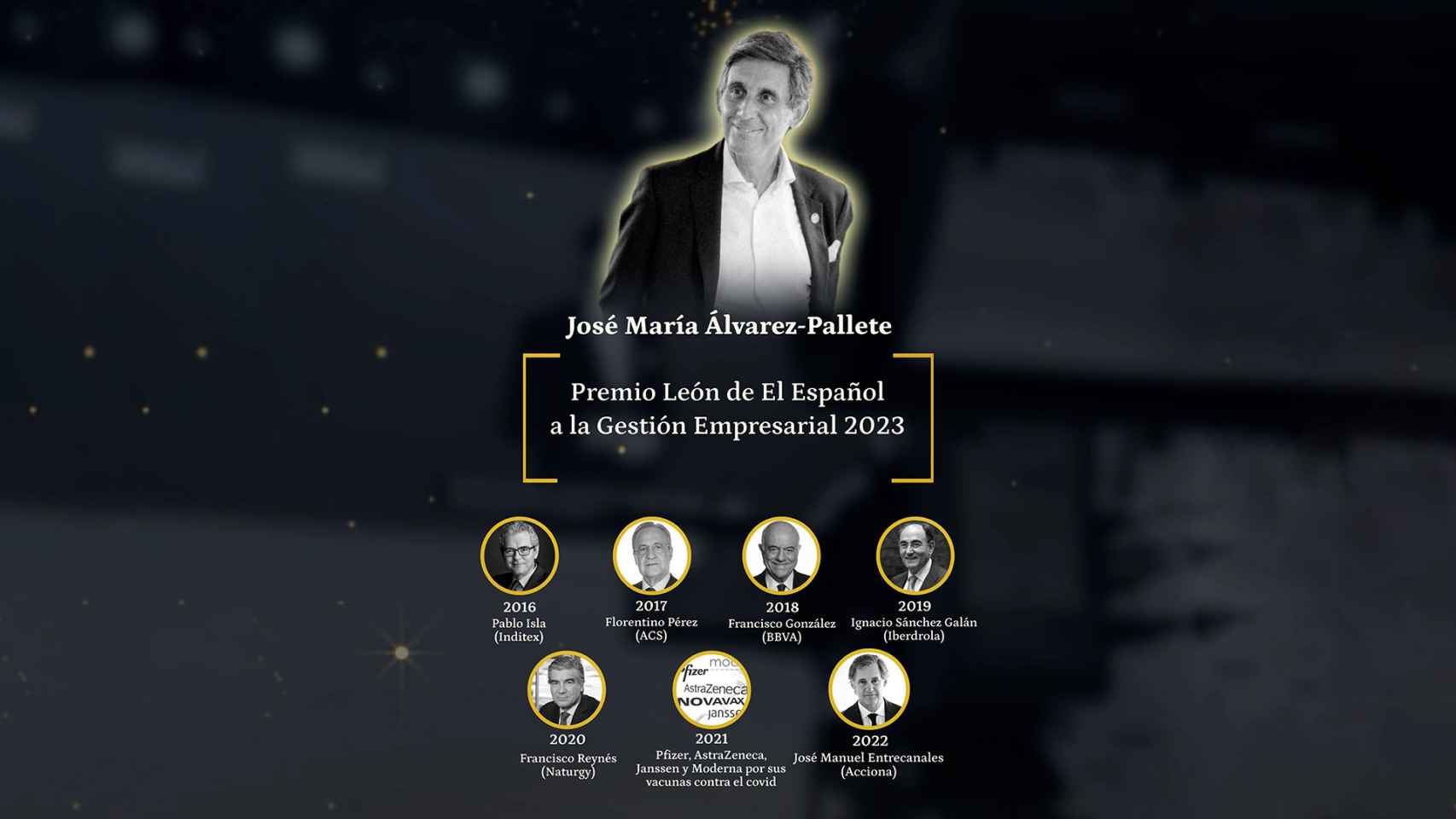José María Álvarez-Pallete, presidente ejecutivo de Telefónica, Premio León de El Español a la Gestión Empresarial 2023