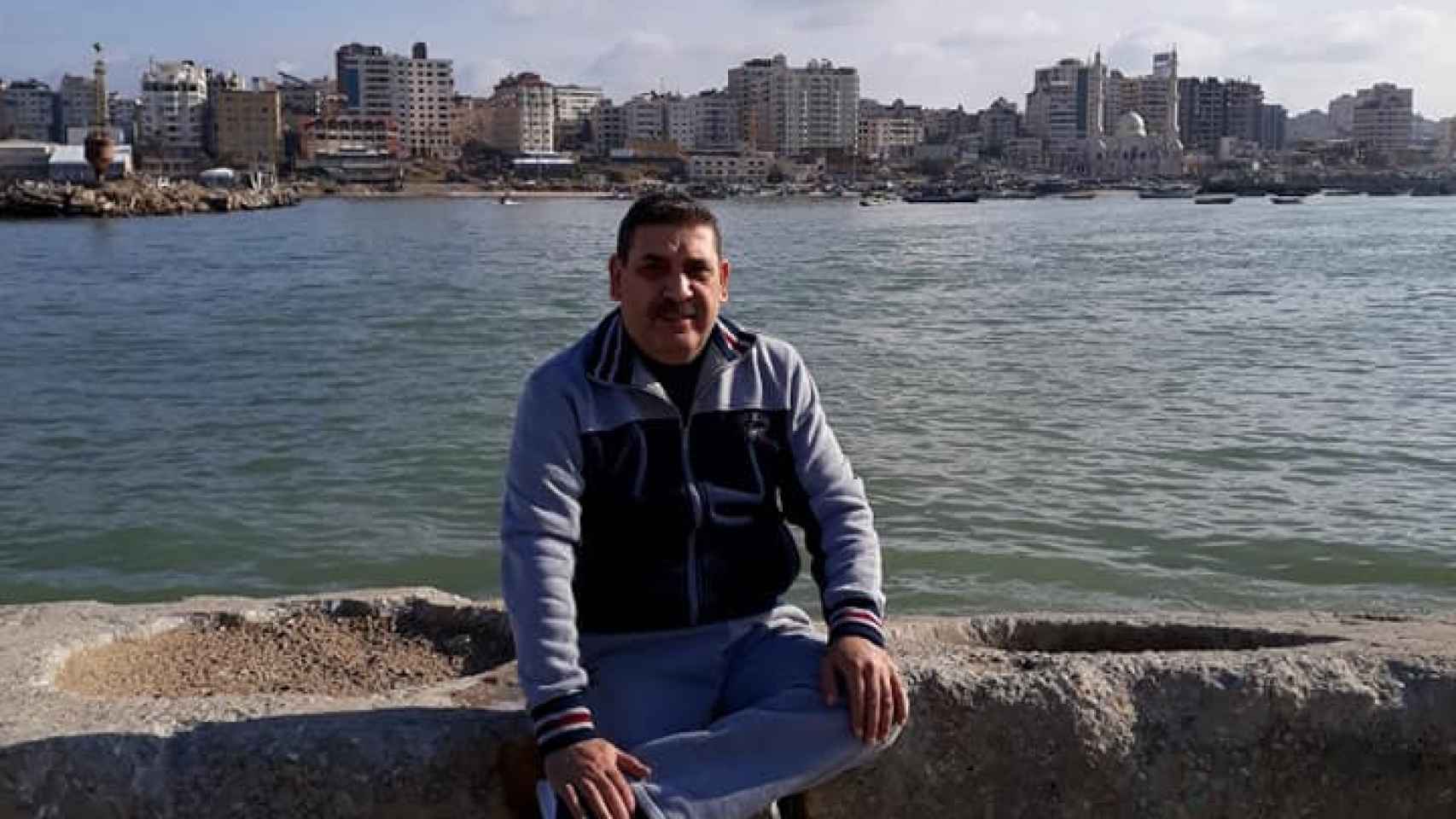El doctor Usama Aklouk en Gaza