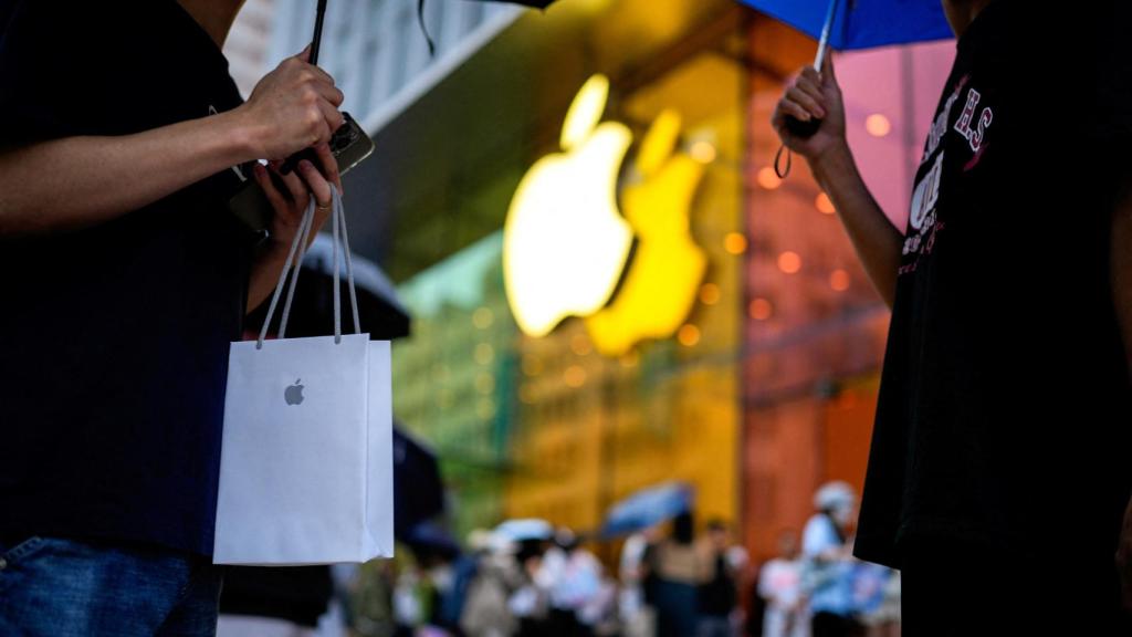 Una Apple Store en Shanghai, China.