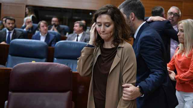 Isabel Díaz Ayuso en la Asamblea de Madrid este viernes.