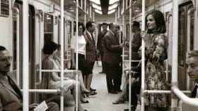pasajeros de Metro en 1960.