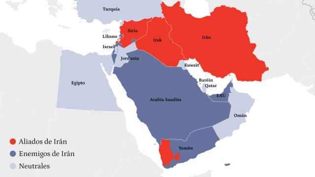 Mapa de la situación estratégica de la guerra de Israel. Fuente: The Middle East’S New Battle Lines.