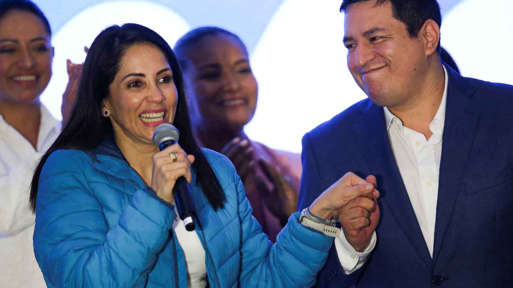 La candidata correísta, Luisa González, tras perder las elecciones.
