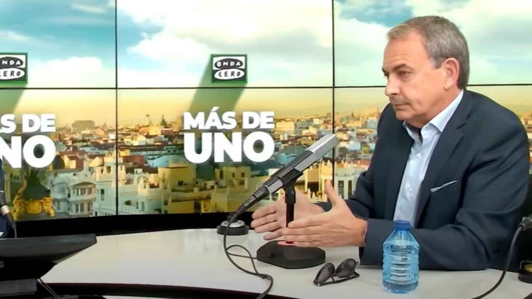 José Luis Rodríguez Zapatero este lunes en su entrevista en 'Más de Uno' de Onda Cero.