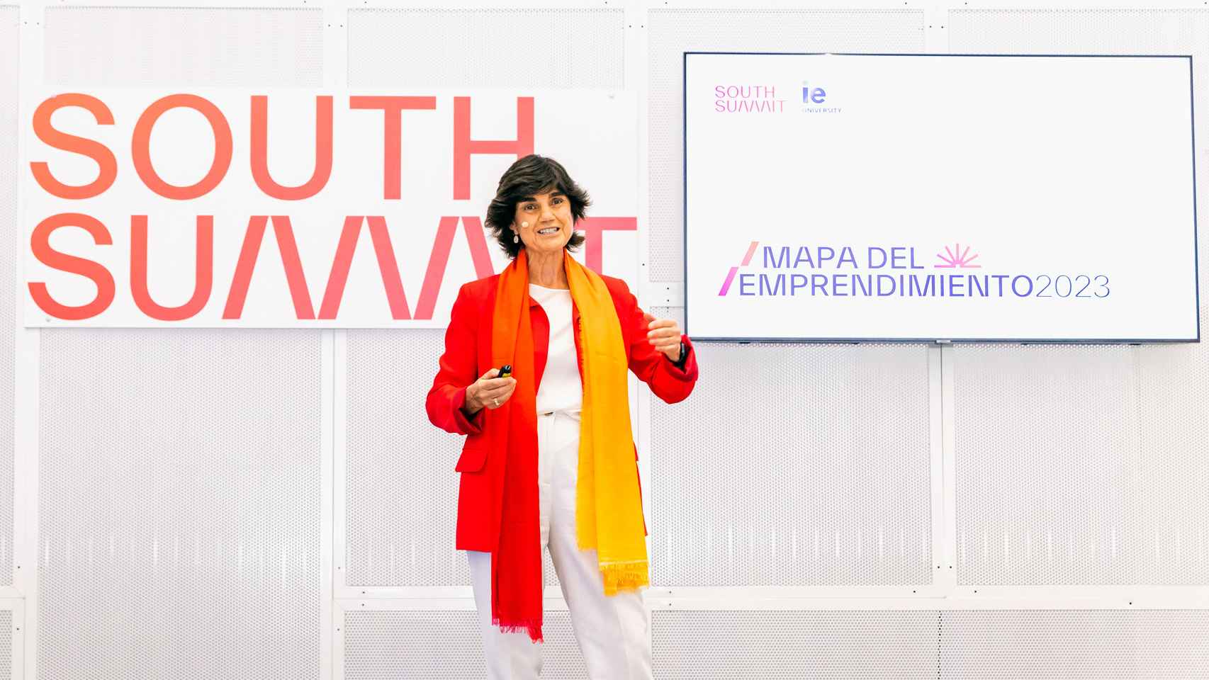 María Benjumea, fundadora de South Summit, durante la presentación del 'Mapa del Emrpendimiento'.
