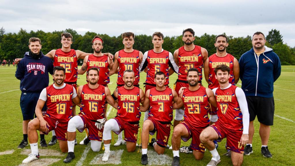 La selección masculina de flag-football.