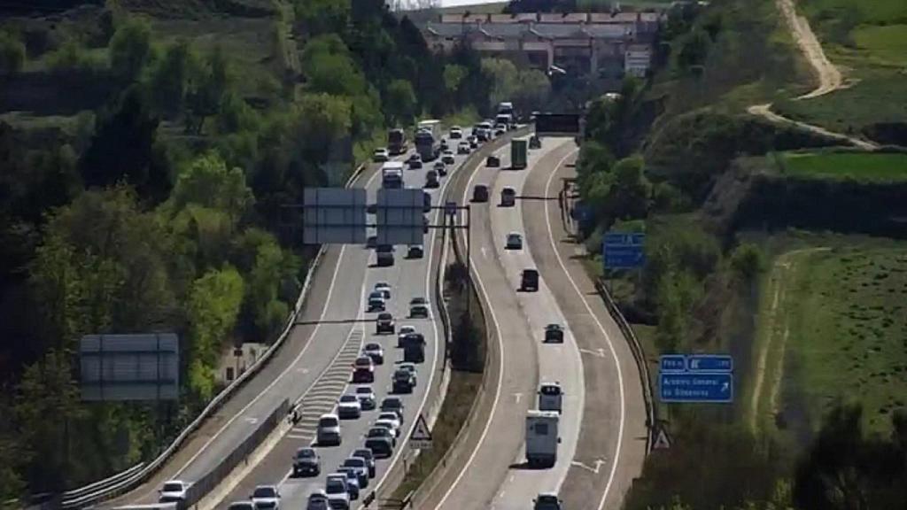 Una carretera en Castilla y León