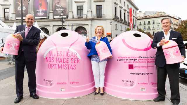 Ecovidrio presenta la novena edición de 'Recicla vidrio por ellas' en Madrid.