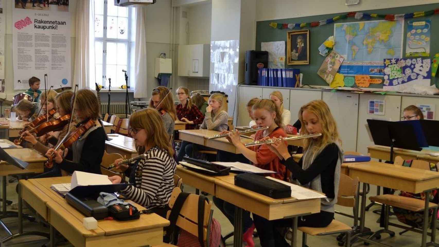 Imagen de un colegio de Finlandia.