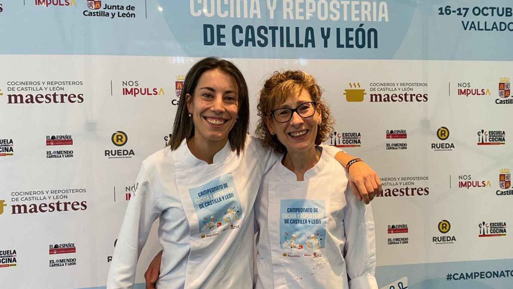 Sara Cámara Fernández y Begoña Río Gómez, ganadoras del campeonato de Cocina y Repostería de Castilla y León