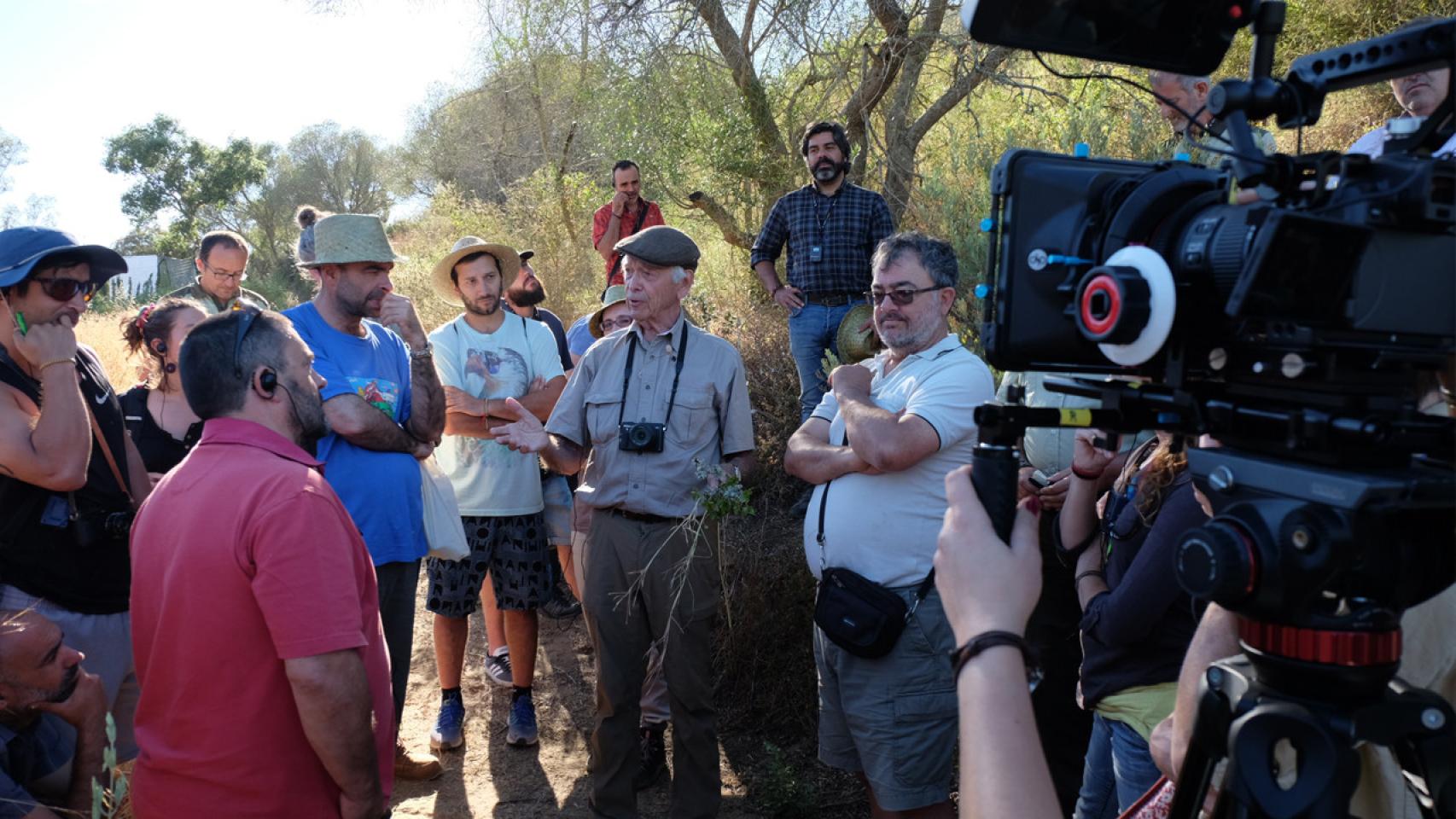 El ecólogo y ganadero zimbabuense Allan Savory, durante el rodaje del documental 'Ganado o Desierto'.