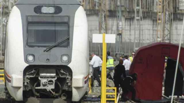Una imagen del tren donde quedó atrapado el cuerpo del joven cordobés Álvaro Prieto.