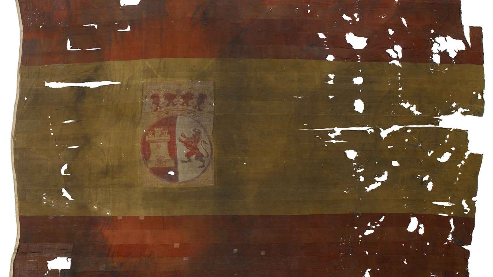 La bandera del 'San Ildefonso' capturada por los ingleses.