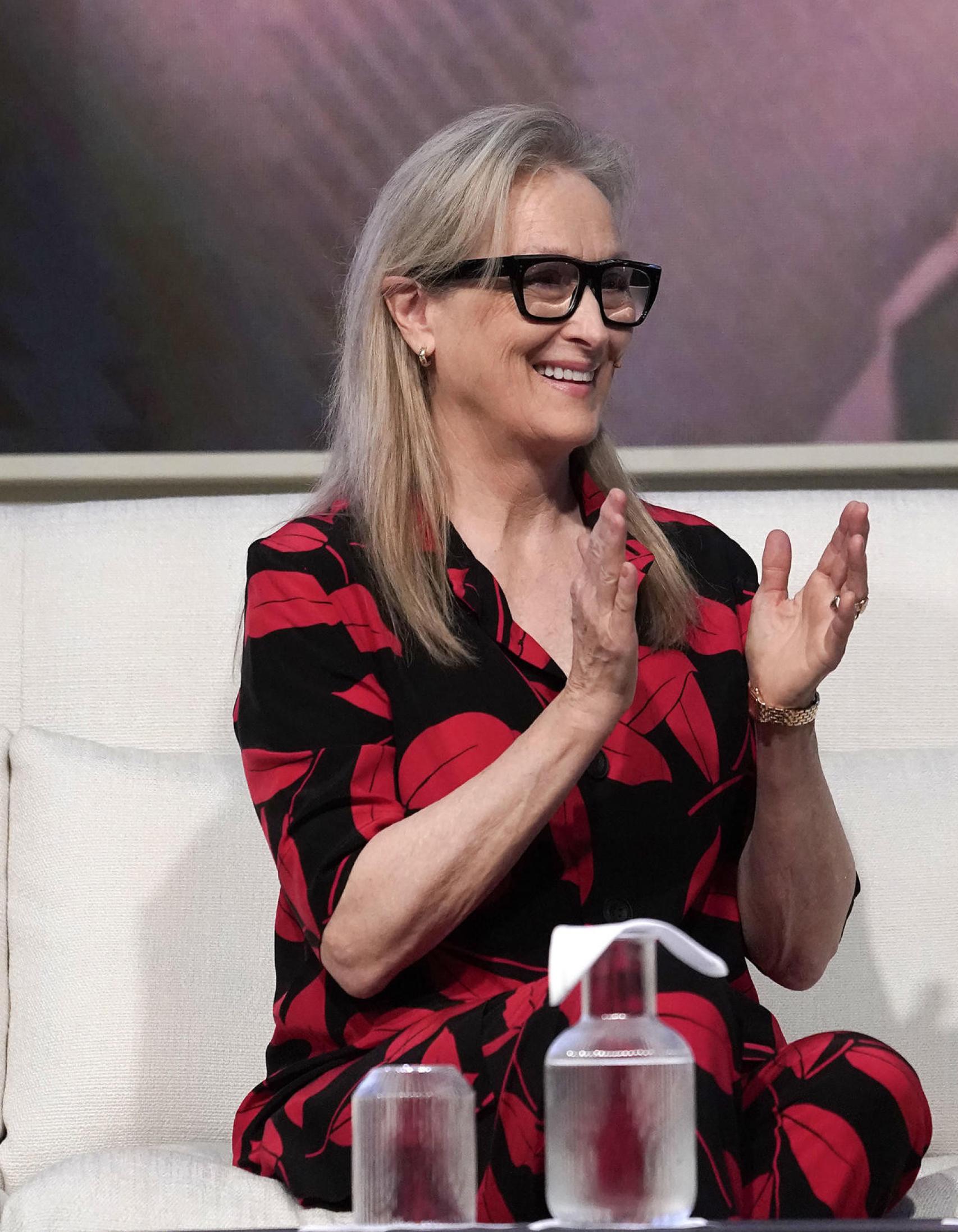 La actriz estadounidense Meryl Streep, Premio Princesa de Asturias de las Artes 2023,  este miércoles en Oviedo / Foto:  EFE/Paco Paredes