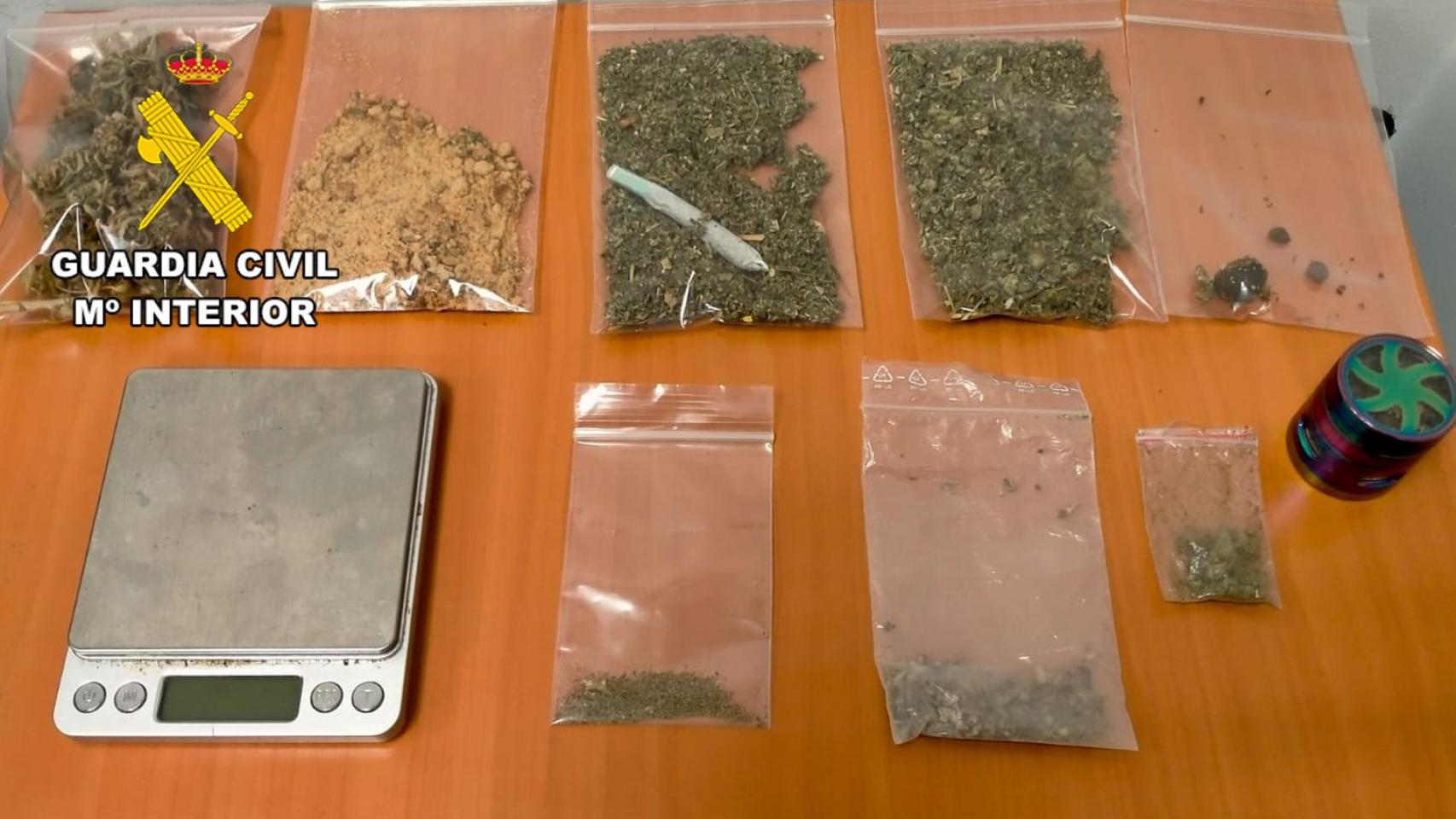 Imagen de la droga aprehendida en Burgos