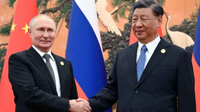 El presidente chino, Xi Jinping, y el mandatario ruso, Vladimir Putin, este miércoles en Pekín.