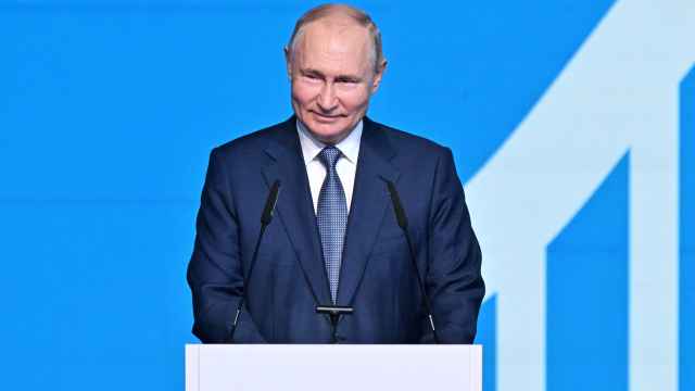 Vladimir Putin, durante su ponencia en el foro 'Rusia, potencia deportiva'.