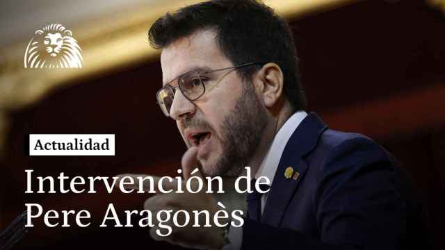 Intervención en el Senado de Pere Aragonès, president de la Generalitat de Cataluña