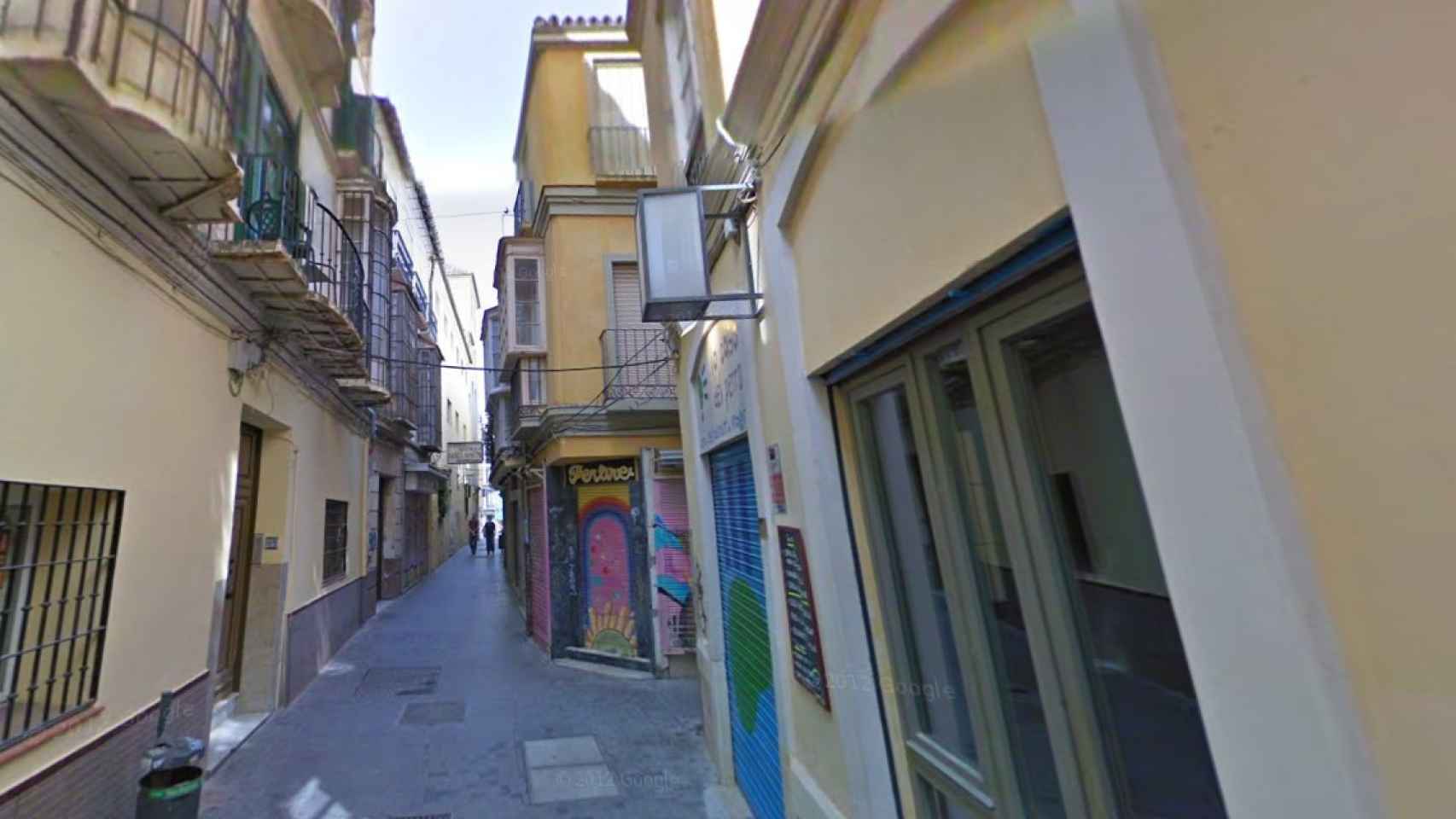 Calle Andrés Pérez, en Málaga.