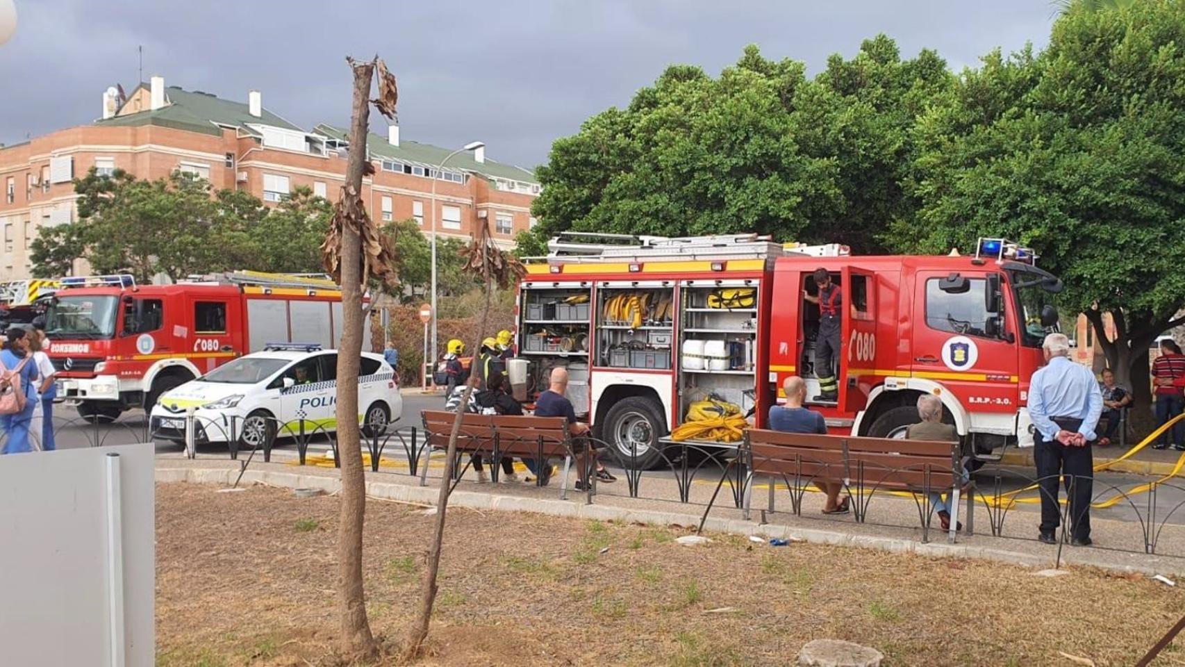 Una imagen de la intervención de los bomberos.