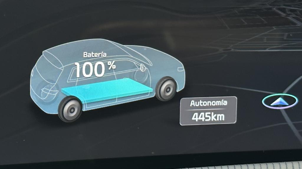 Indicador de la autonomía del Kia EV6 GT al 100%.