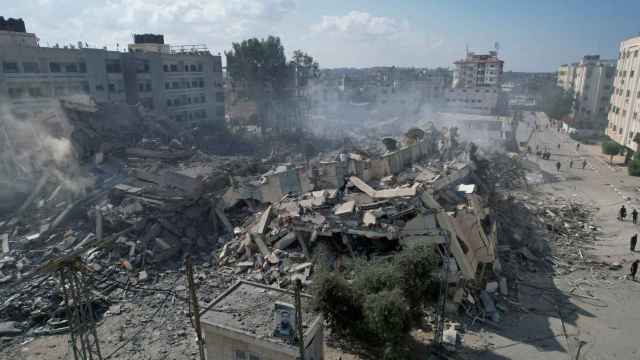 Edificios de Gaza destruidos por los bombardeos israelíes.