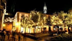 Las luces de Navidad en Santiago de Compostela.