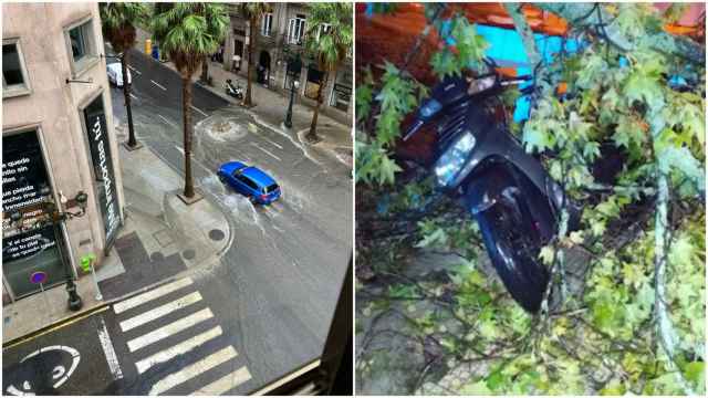 Borrasca en Vigo: Inundaciones, alcantarillas desbordadas y árboles caídos