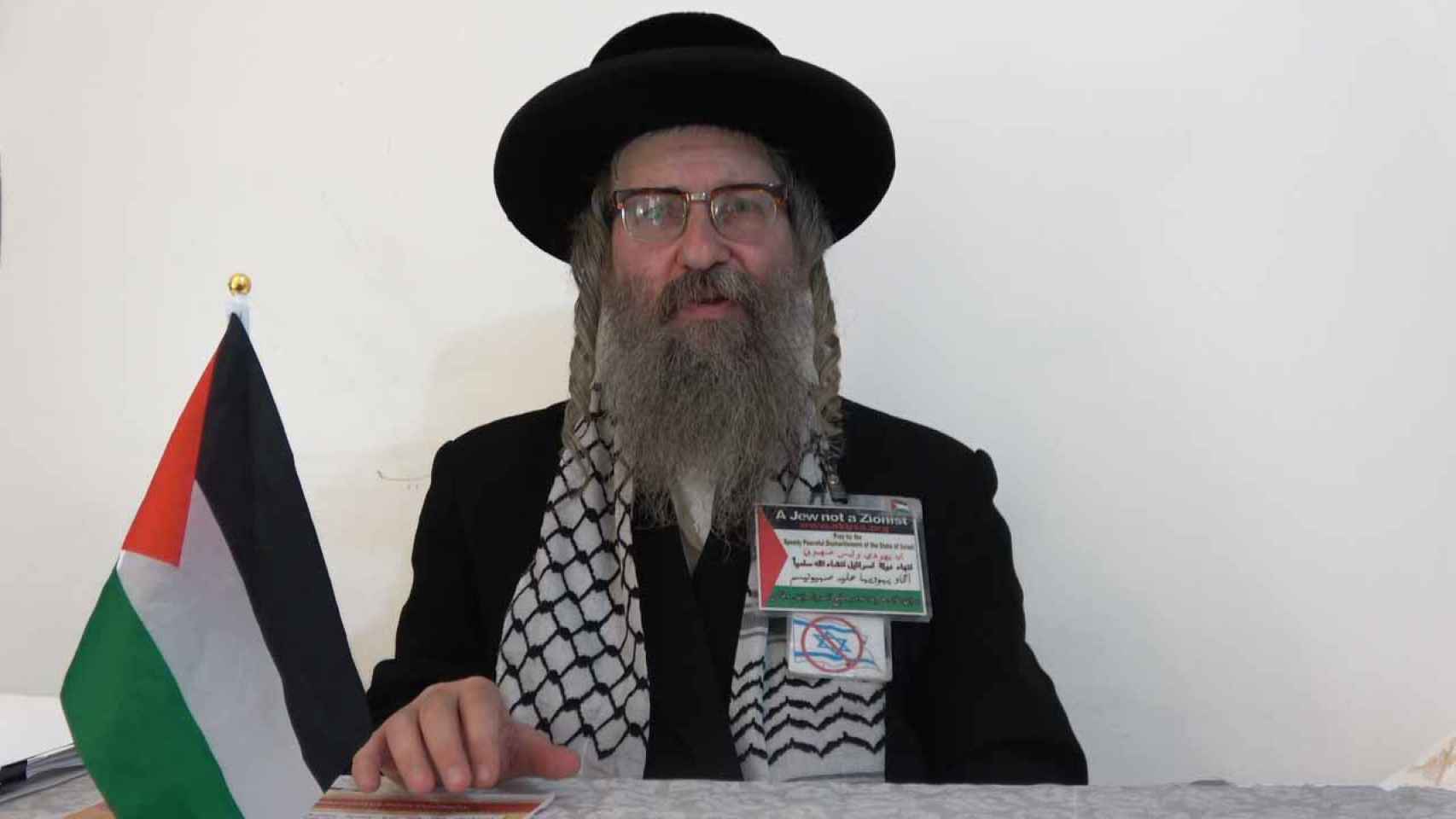 El rabino Yisroel Dovid Weiss durante su conversación con EL ESPAÑOL.