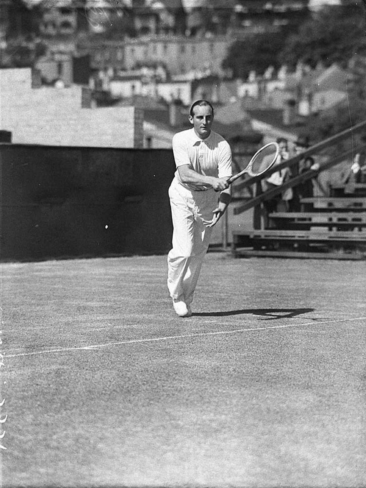 El tenista Enrique Maier, padre de Meye, en Australia en 1934.