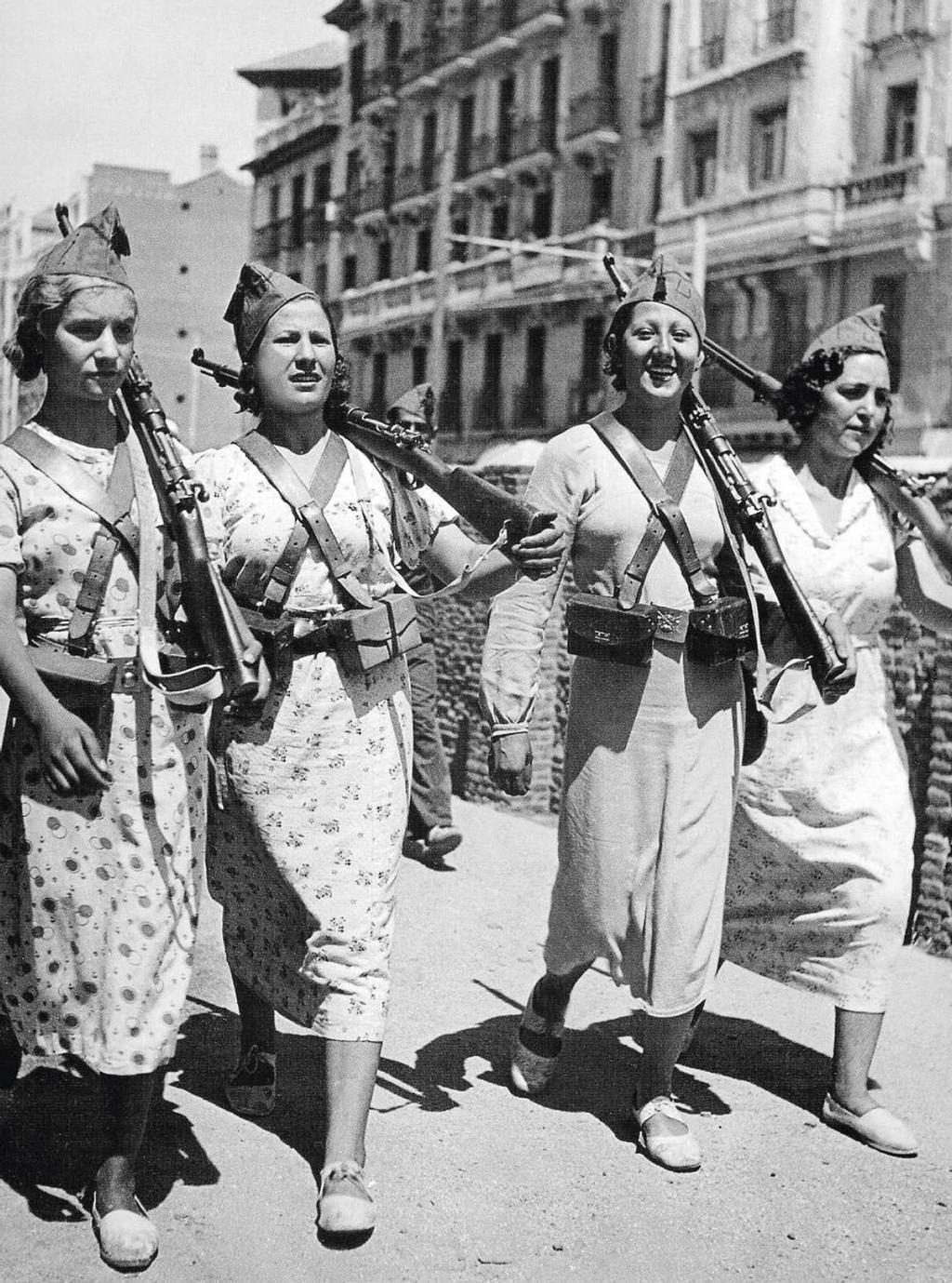 Milicianas durante la Guerra Civil española