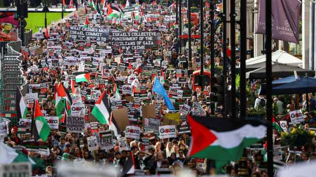 Manifestación a favor de Palestina en Londres