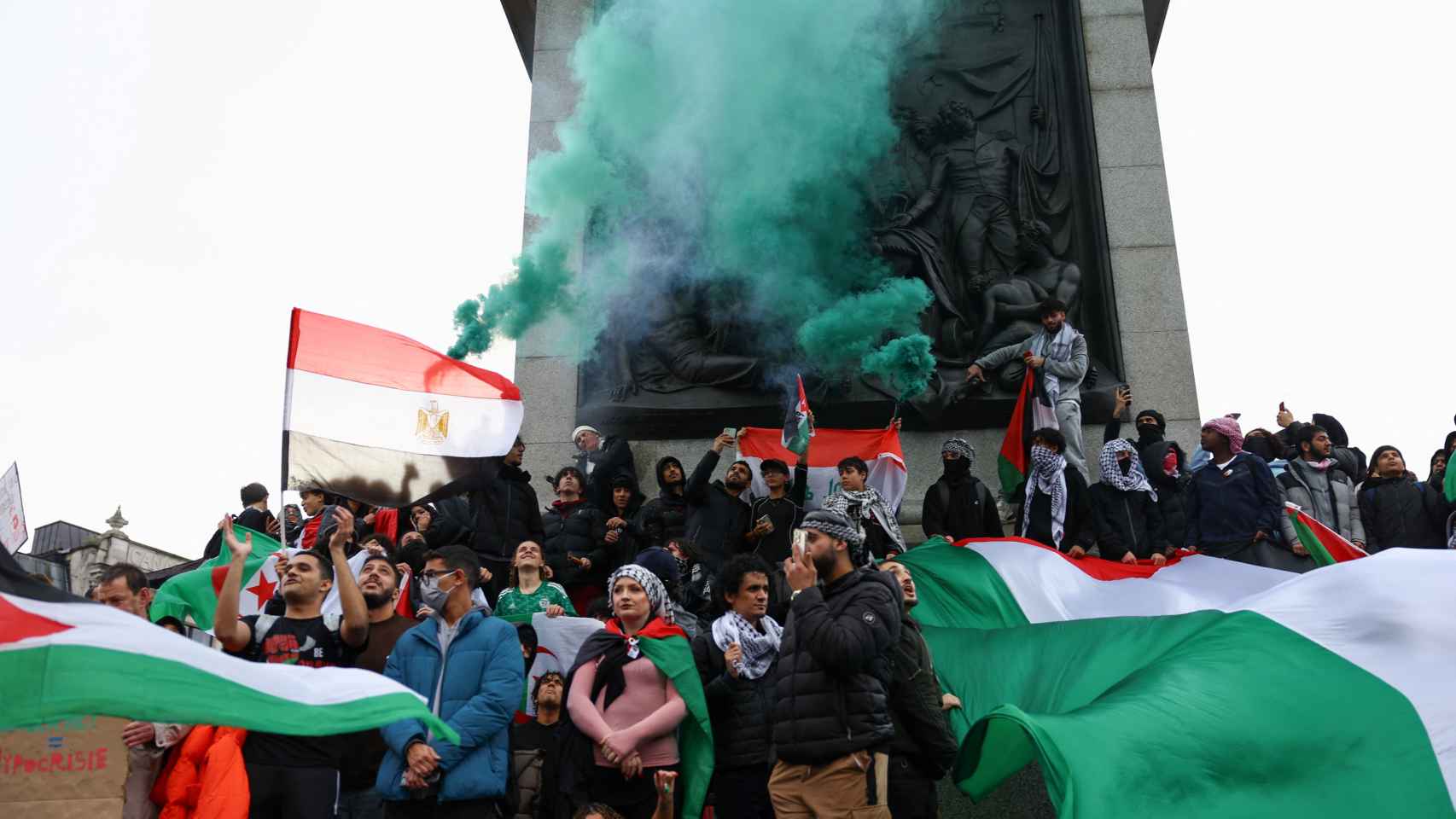 Manifestación en Londres en favor de Palestina