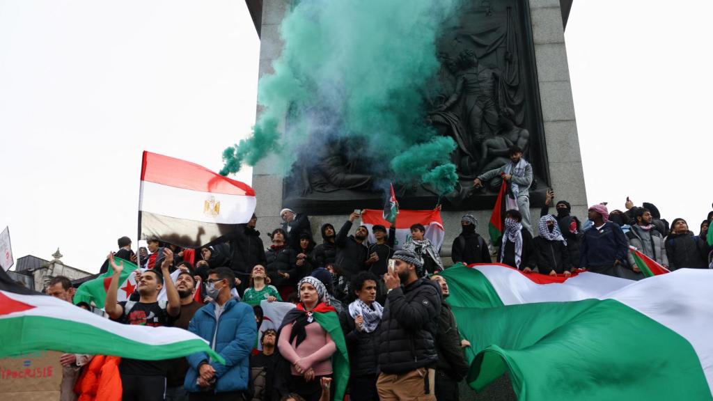 Manifestación en Londres en favor de Palestina