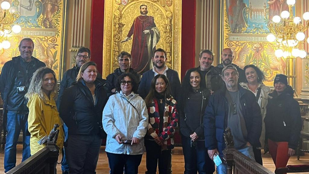 Imagen de la visita de la Film Comision de Castilla y León a la Diputación de Zamora.