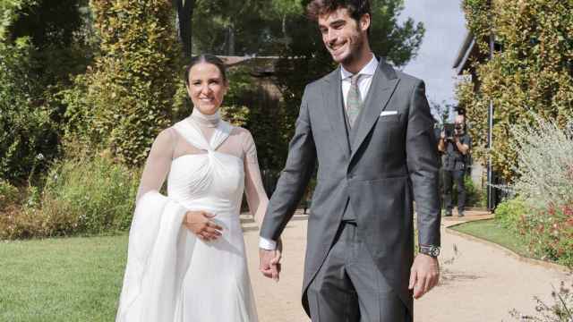 Marta Pombo y Luis Zamalloa en su boda.