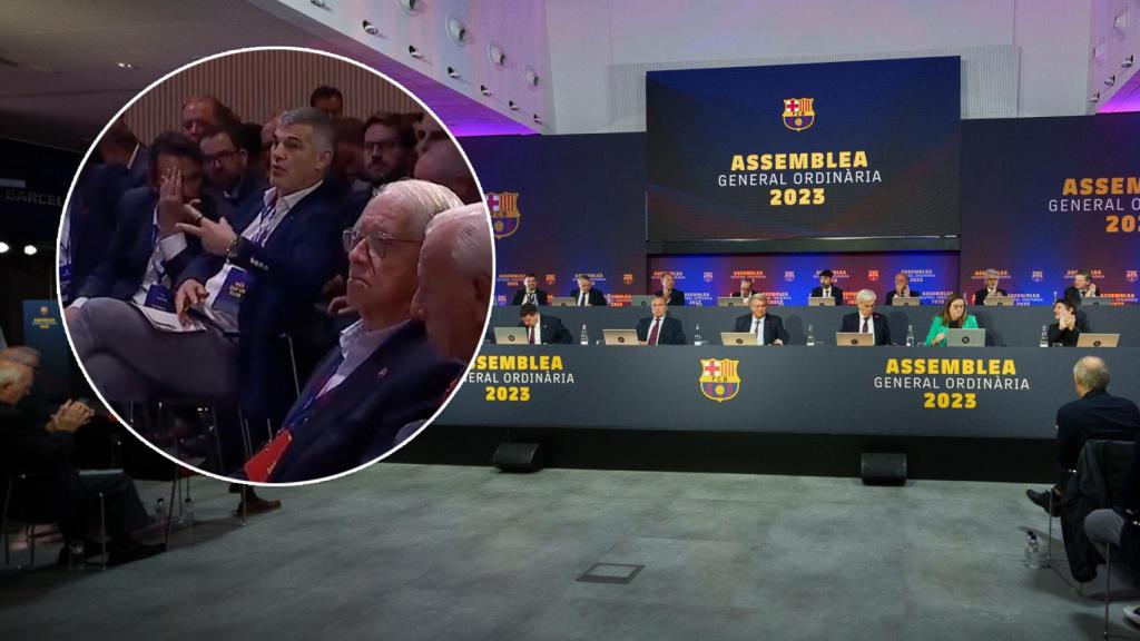 La Asamblea del Barça y la bronca a Laporta que su asesor quiso cortar