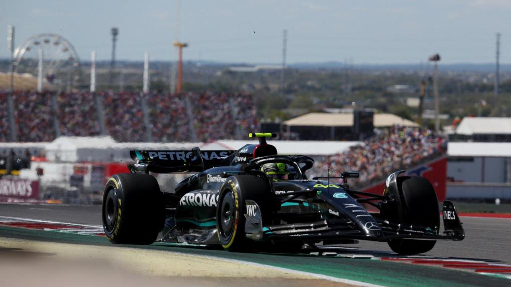 Lewis Hamilton, durante el Gran Premio de Estados Unidos de F1.