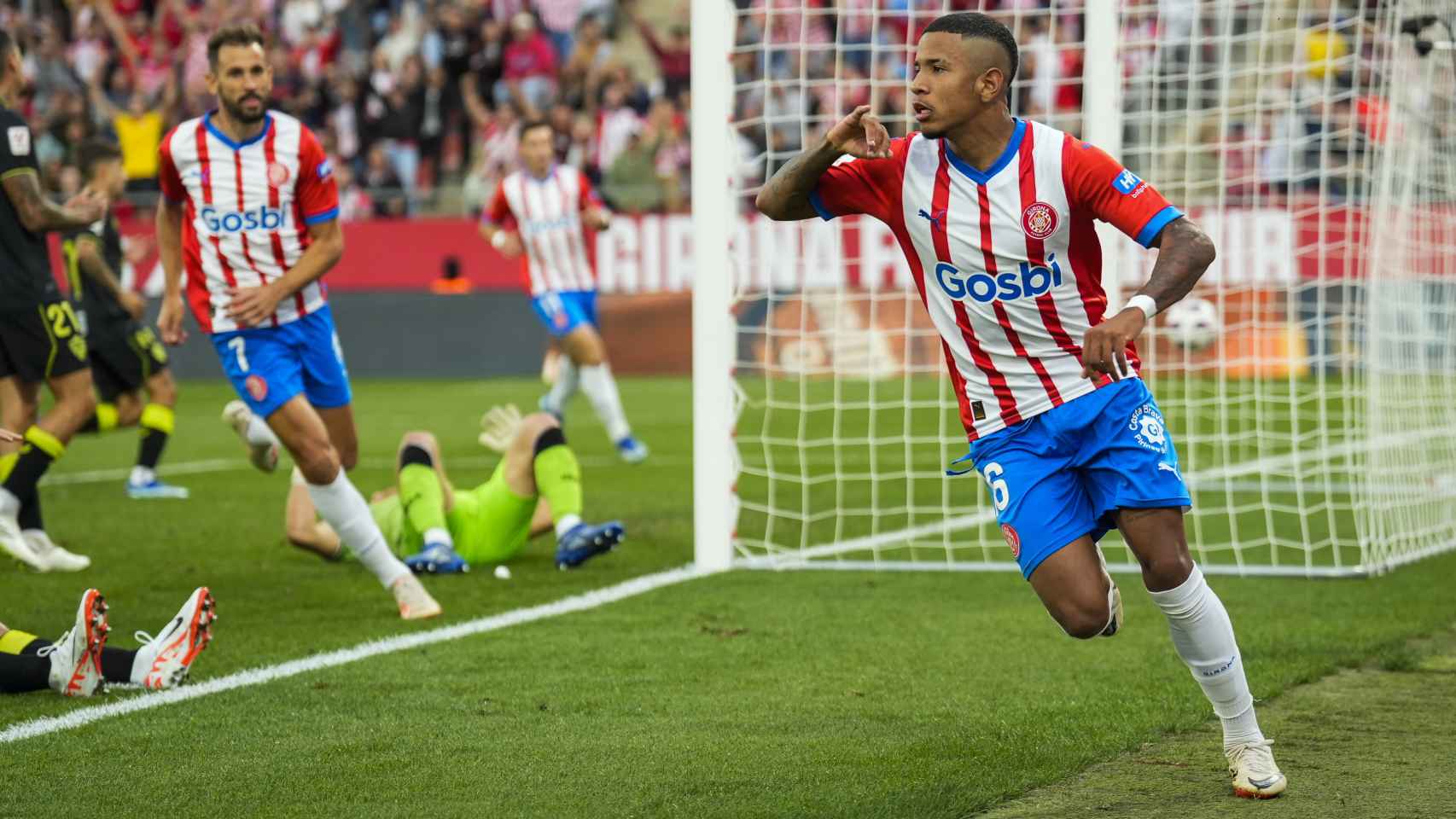Sávio celebra un gol ante el Almería
