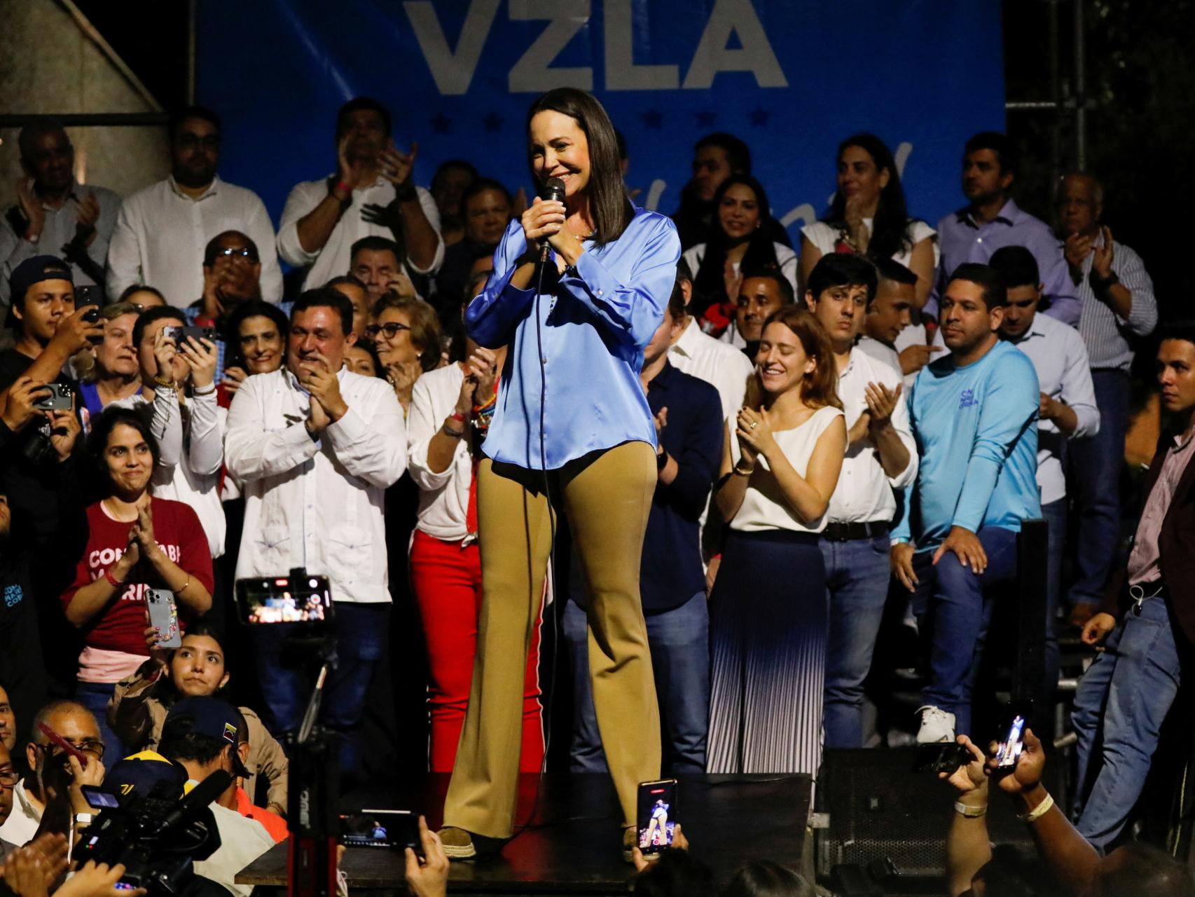 La candidata María Corina Machado.