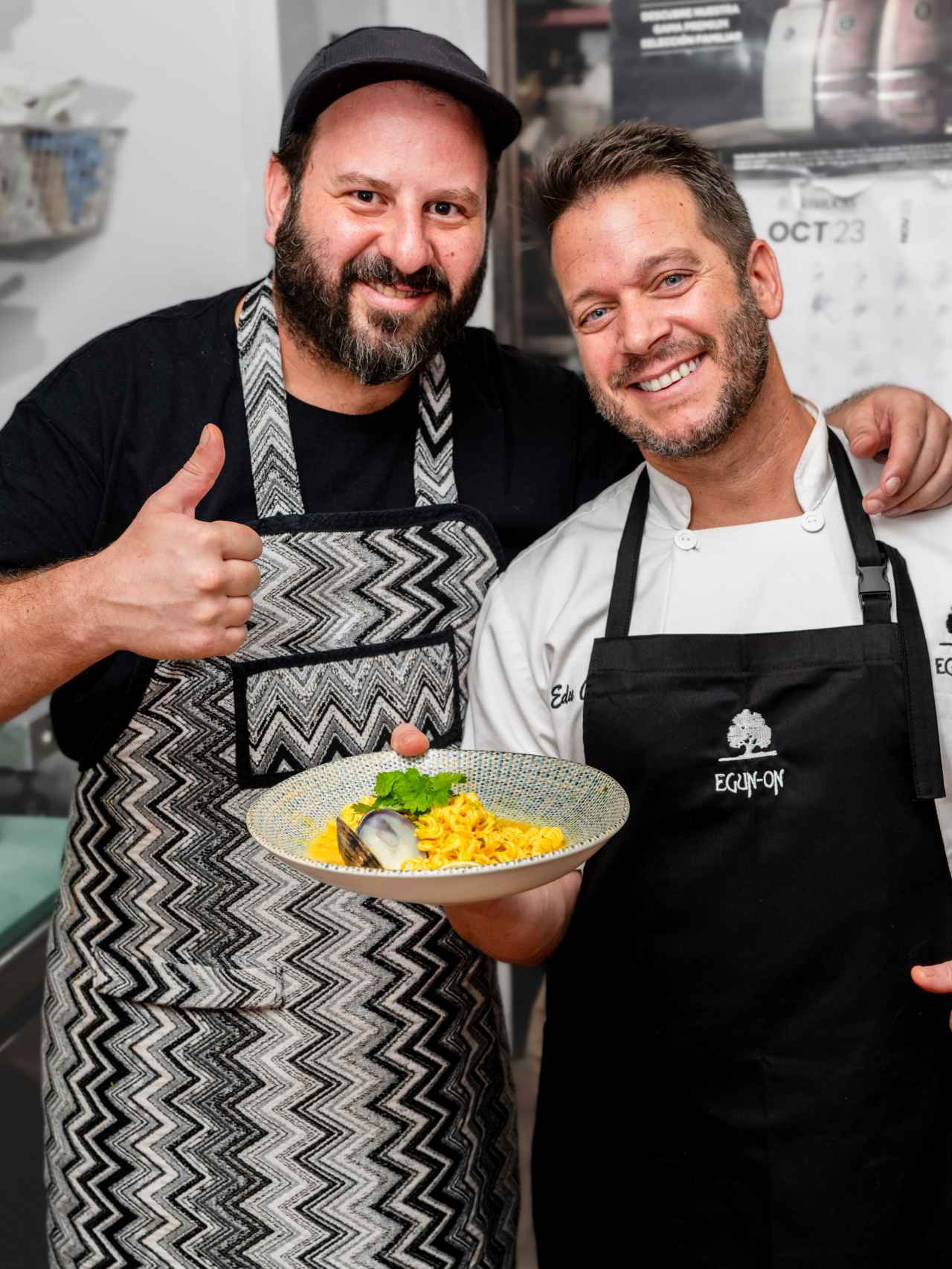 Los chefs Sergio Guijarro y Edu Collado.