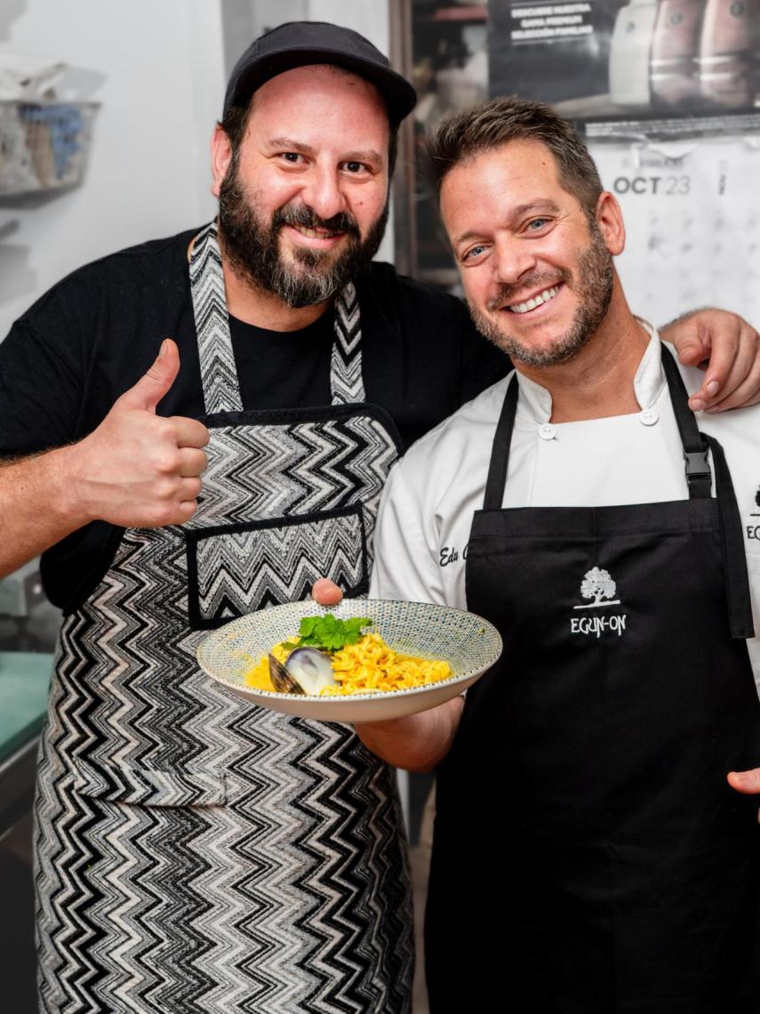 Los chefs Sergio Guijarro y Edu Collado.