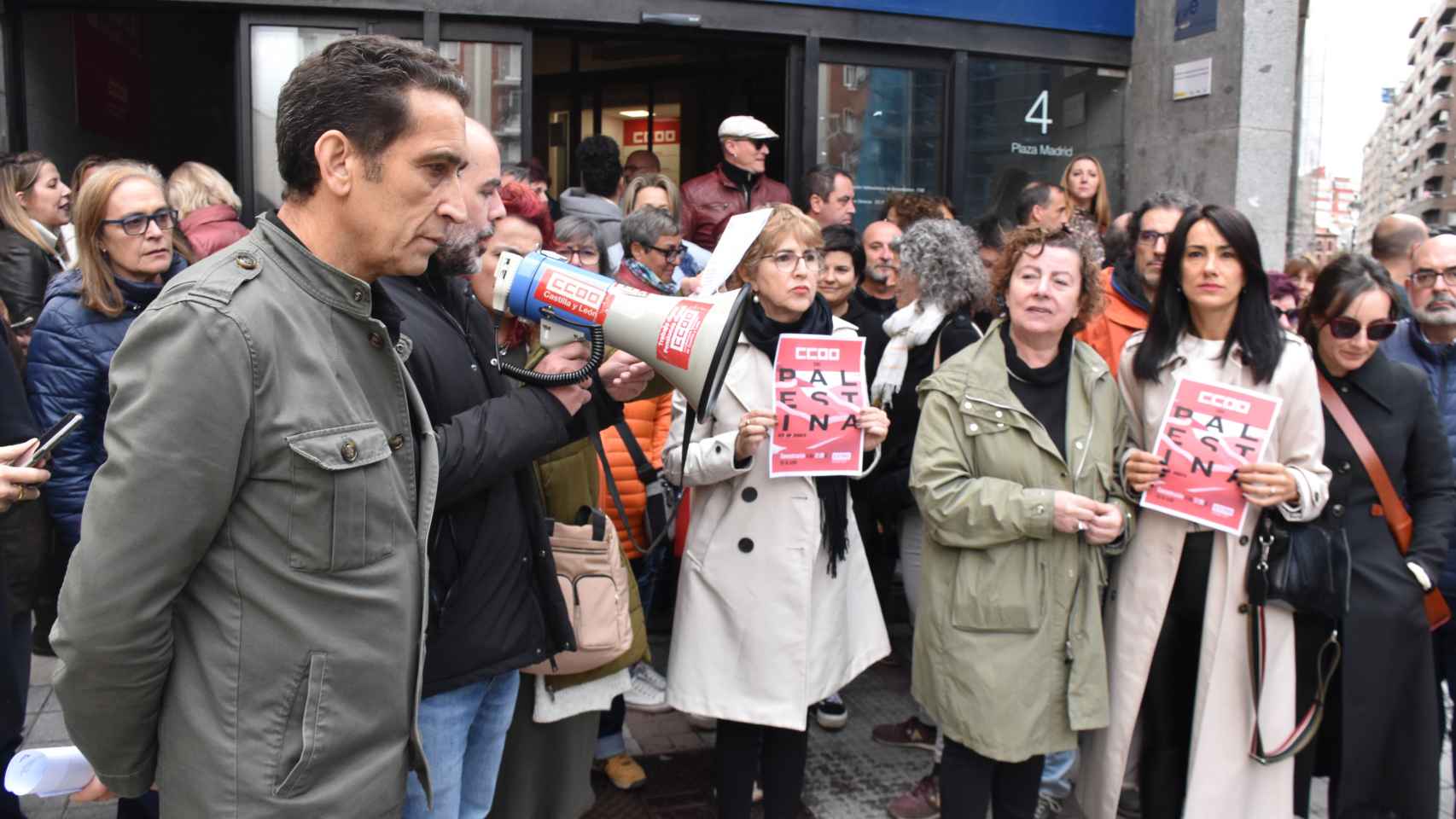 Concentración en favor de Palestina en Valladolid