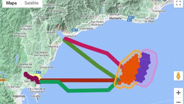 Detalle de la localización y alternativas del parque eólico marítimo de Ferrovial.