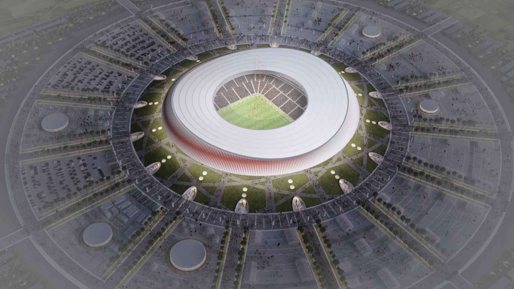 Render del proyecto para 2026 del Grand Stade de Casablanca