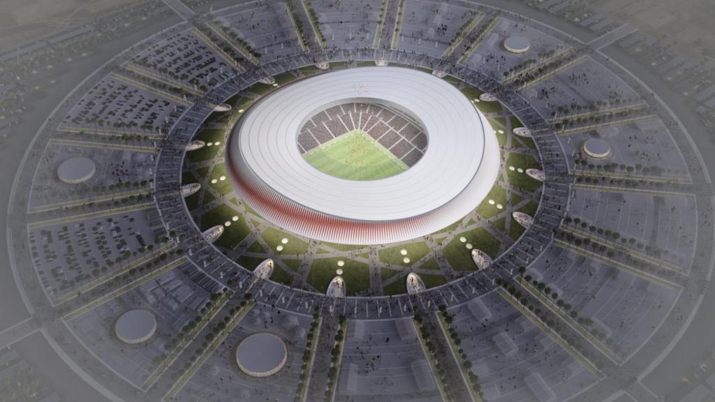 Render del antiguo proyecto para 2026 del Grand Stade de Casablanca