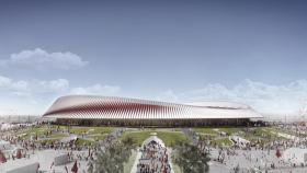 Render del antiguo proyecto para 2026 del Grand Stade de Casablanca
